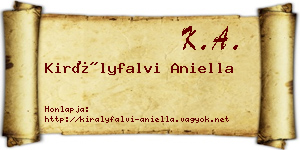 Királyfalvi Aniella névjegykártya